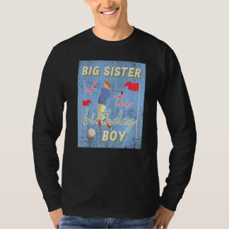 Grote zuster van de Birthday Boy Golf Theme Matchi T-shirt