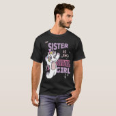 Grote zuster van de Birthday Girl Cute Unicor Matc T-shirt (Voorkant volledig)