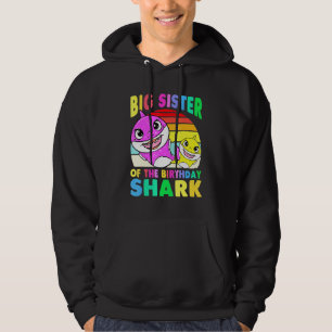 Grote zuster van de Birthday Shark Big Sister Matc Hoodie