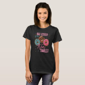 Grote zuster van de tien 10e Donut Birthday Pa T-shirt (Voorkant volledig)