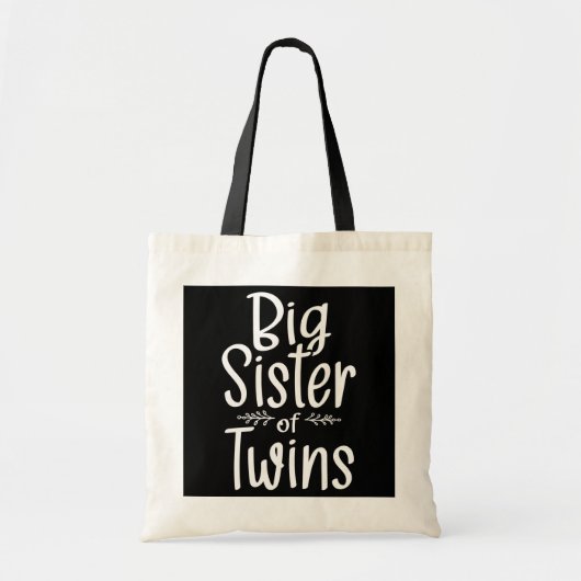 Grote zuster van tweeling Brother Boy Girl Sibling Tote Bag (Voorkant)