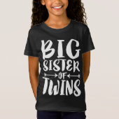 Grote zuster van tweelingen ouder zuster Gift T-Sh T-shirt (Voorkant)