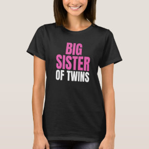 Grote zuster van Twins New Sister Sibling Graphic T-shirt