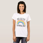 Grote zuster voor regenboogzuster grote zuster Zus T-shirt (Voorkant volledig)