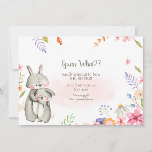 Grote zuster Zwangerschap Aankondiging