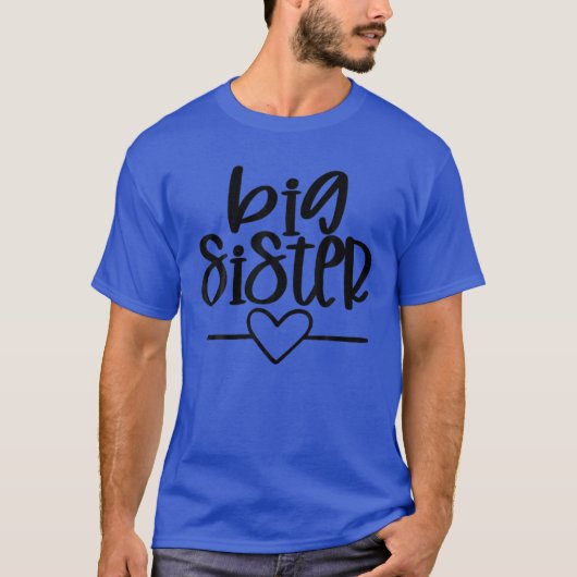 Grote zuster Zwangerschap Aankondiging T-shirt (Voorkant)