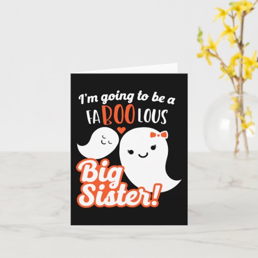 Grote zuster Zwangerschap Aankondiging van de klin (Gele Bloem)