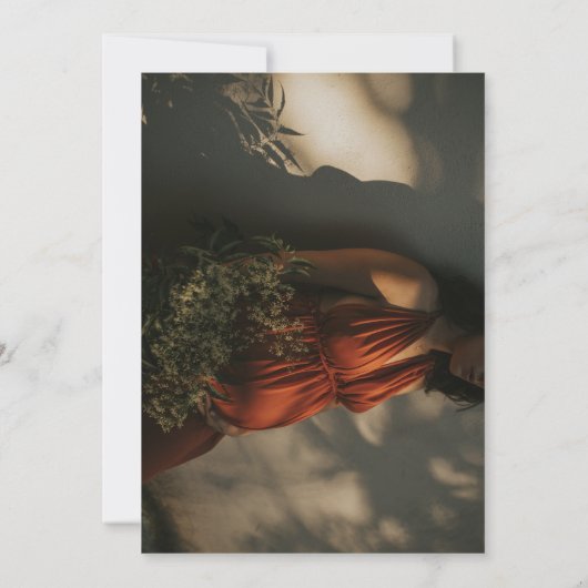 Grote zuster Zwangerschap Fotoaankondigingen Aankondiging (Achterkant)