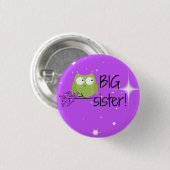 grote zusterknoop ! ronde button 3,2 cm (Voorkant /achterkant)