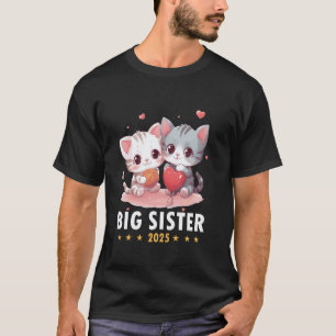 Grote Zusters 2025 Zus Kat Broer of Zus Babykatten T-shirt