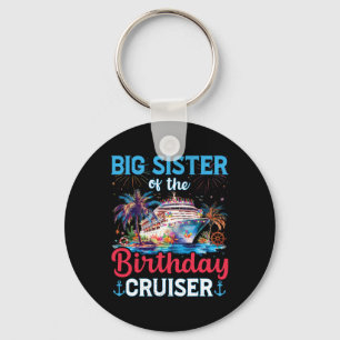 Grote Zusters Van De Verjaardag Cruiser Grappige C Sleutelhanger