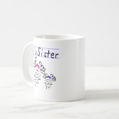 Grote zusterstokfiguur koffiemok (Voorkant links)