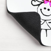 Grote zusterstokfiguur muismat (Hoek)