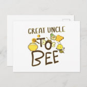 Grote Zwangerschap tussen oom en vrouw Zwangerscha Briefkaart (Voorkant / Achterkant)