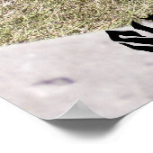 Grote Zwarte Alligator Poster (Hoek)