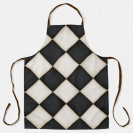 Grote Zwarte & Antiek Witte Diamanten Groot Schort