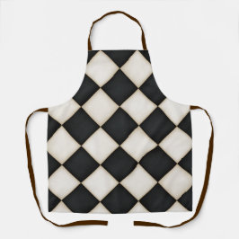 Grote Zwarte & Antiek Witte Diamanten Medium Schort