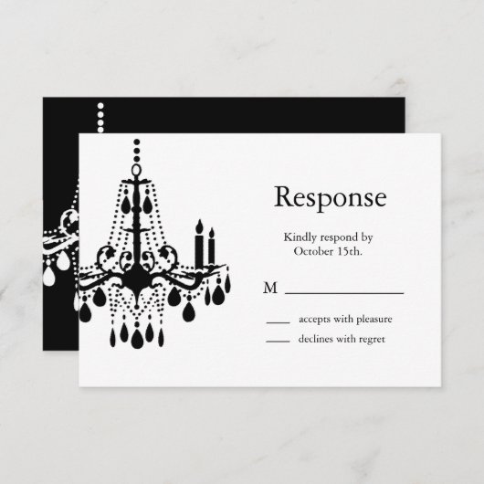 Grote (zwarte) Balzaal RSVP (Voorkant / Achterkant)