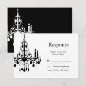 Grote (zwarte) Balzaal RSVP Kaartje (Voorkant / Achterkant)