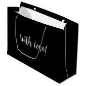 Grote, zwarte cadeautas (Voorkant Gekanteld)