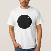 Grote zwarte cirkel - T shirt hel (Voorkant)