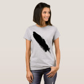 Grote zwarte doezelaar Silhouette T-shirt (Voorkant volledig)