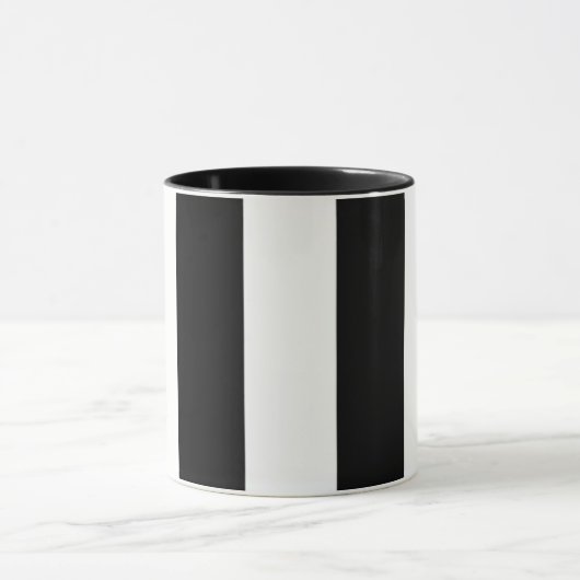 grote zwarte en witte mok (Midden)