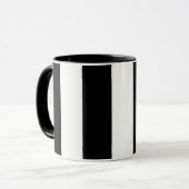 grote zwarte en witte mok (Voorkant links)