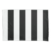 Grote zwarte en witte strepen kussensloop (Voorkant)