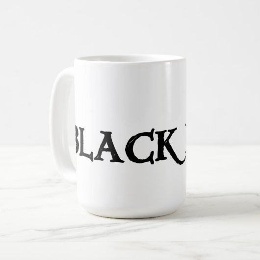 Grote zwarte Ierse mok (Voorkant links)