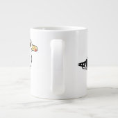 Grote zwarte meeuw koffiekop (Achterkant)