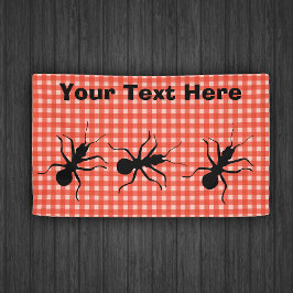 Grote zwarte mieren marching leuke picknick tafelk spandoek