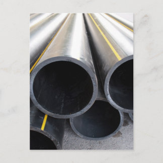 Grote zwarte pijp stolt plastic grote diameter briefkaart