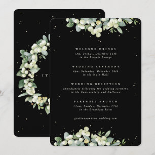 Grote Zwarte Sneeuwbes + Eucalyptus Trouw Itinerar