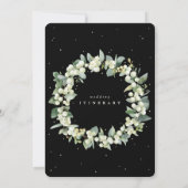 Grote zwarte sneeuwbes + eucalyptus trouwroute (Achterkant)