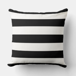 grote zwarte strepen kussen