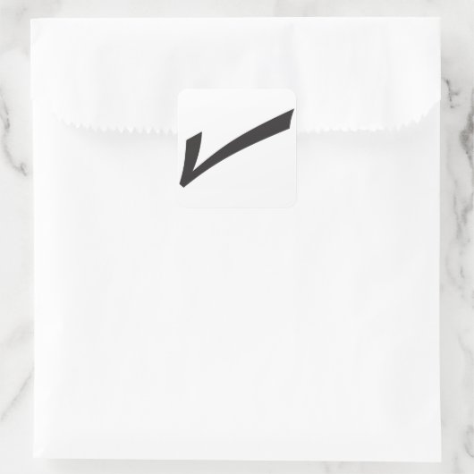 Grote zwarte teek Stickers (Tas)