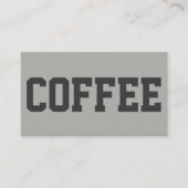 Grote zwarte tekst op witte Punch Loyalty Card (Voorkant)