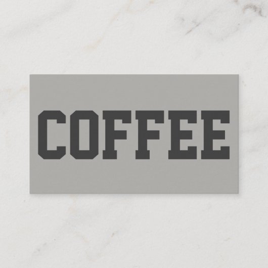 Grote zwarte tekst op witte Punch Loyalty Card (Voorkant)