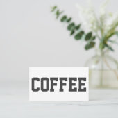 Grote zwarte tekst op witte Punch Loyalty Card (Staand voorkant)