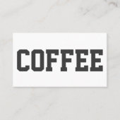 Grote zwarte tekst op witte Punch Loyalty Card (Voorkant)