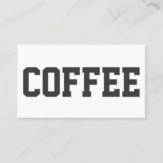 Grote zwarte tekst op witte Punch Loyalty Card (Voorkant)