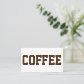 Grote zwarte tekst op witte Punch Loyalty Card (Staand voorkant)