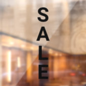 Grote Zwarte Vinyl Winkel Uitverkoop Glas Raamsticker (Vel 2)