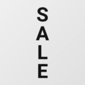 Grote Zwarte Vinyl Winkel Uitverkoop Glas Raamsticker (Vel)