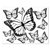 Grote zwarte vlinder Rubberstempel (Afrduk)