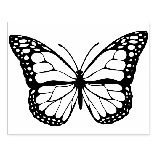 Grote zwarte vlinder Rubberstempel (Afrduk)