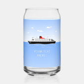 Grote zwembadfeestje blikvorm glas (Achterkant)