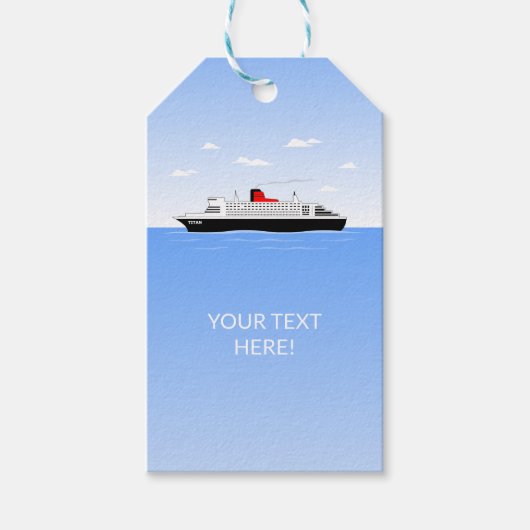 Grote zwembadfeestje cadeaulabel (Voorkant)