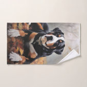 Grote Zwitserse berg in de herfst bladeren Herfst Bad Handdoek (Handdoek)